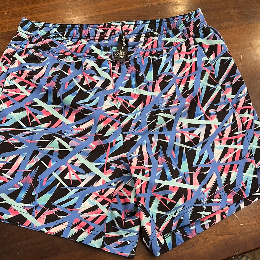 Colorful Abstract Patterned men’s swim trunks 🩳 Men’s SMALL